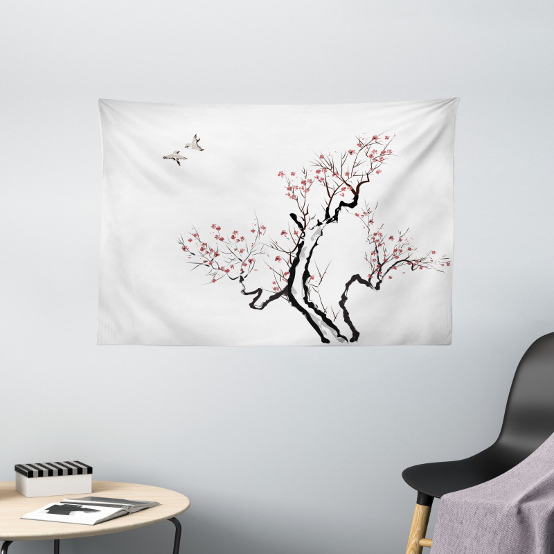 Classical Asian Wide Tapestry