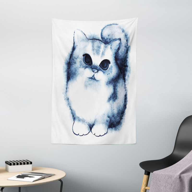 Cat Kitty Kids Design Tapestry