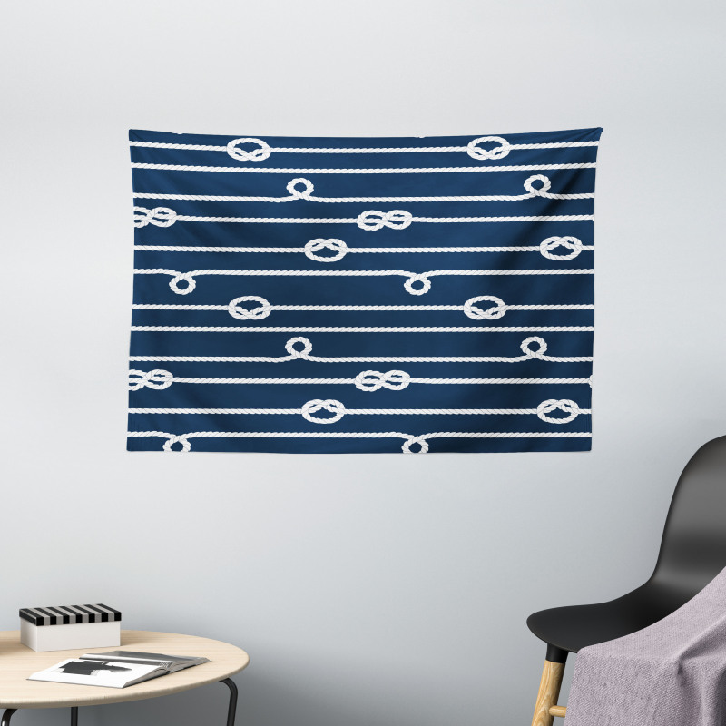 Sailor Knots Marine Wide Tapestry