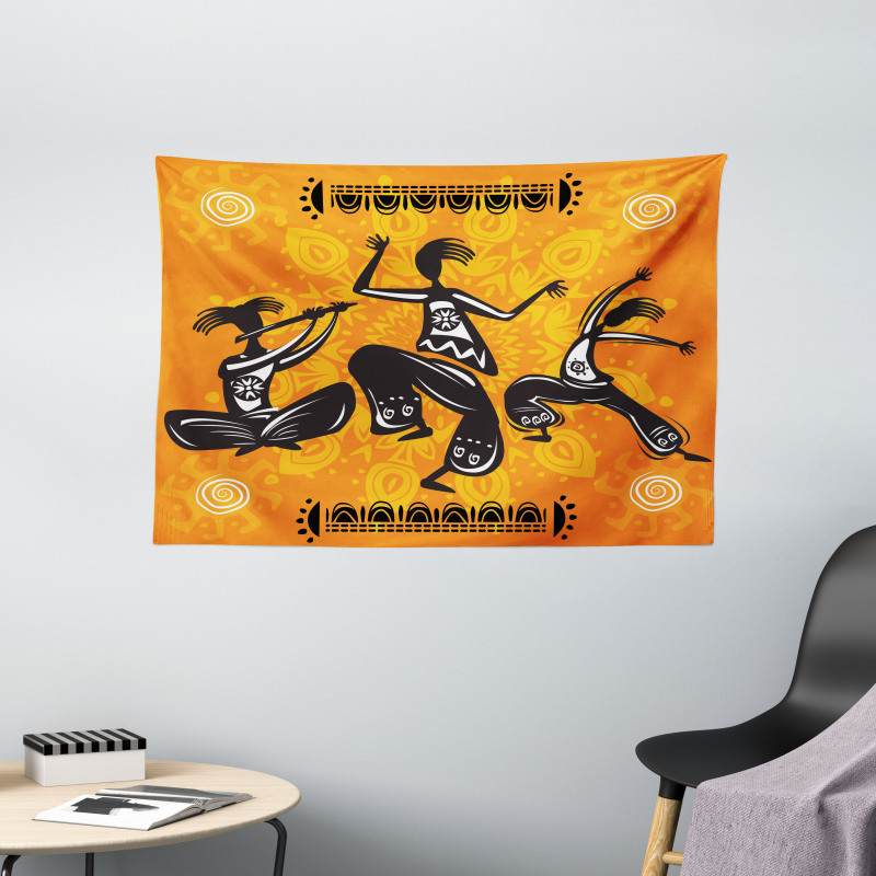 Native Dancer Tribal Wide Tapestry