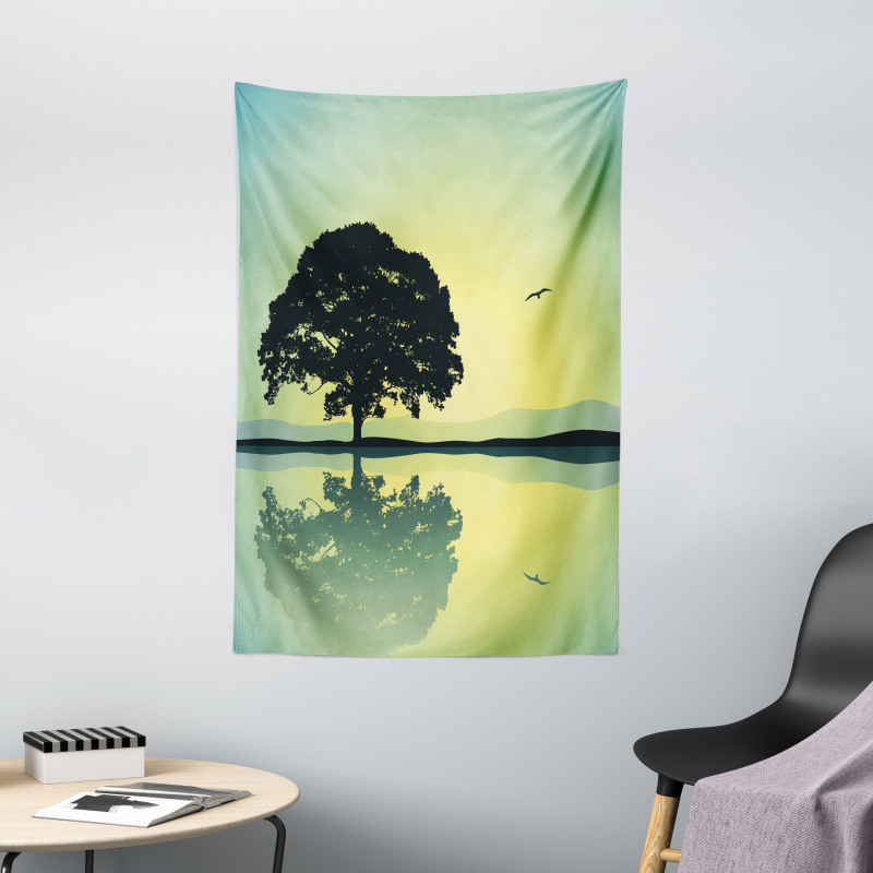 Reflections on Water Sun Tapestry