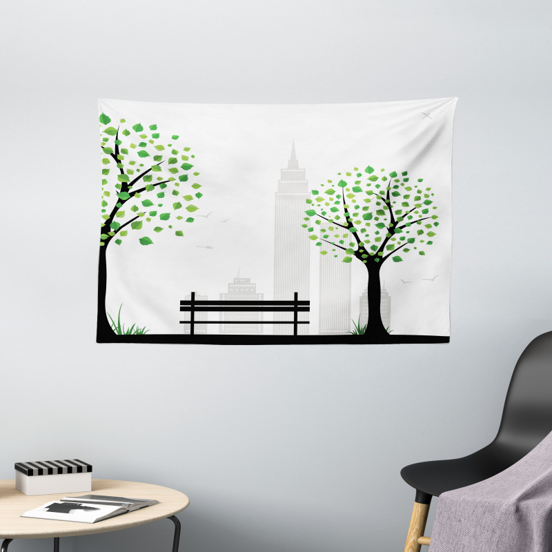 Urban and Rural Harmony Wide Tapestry
