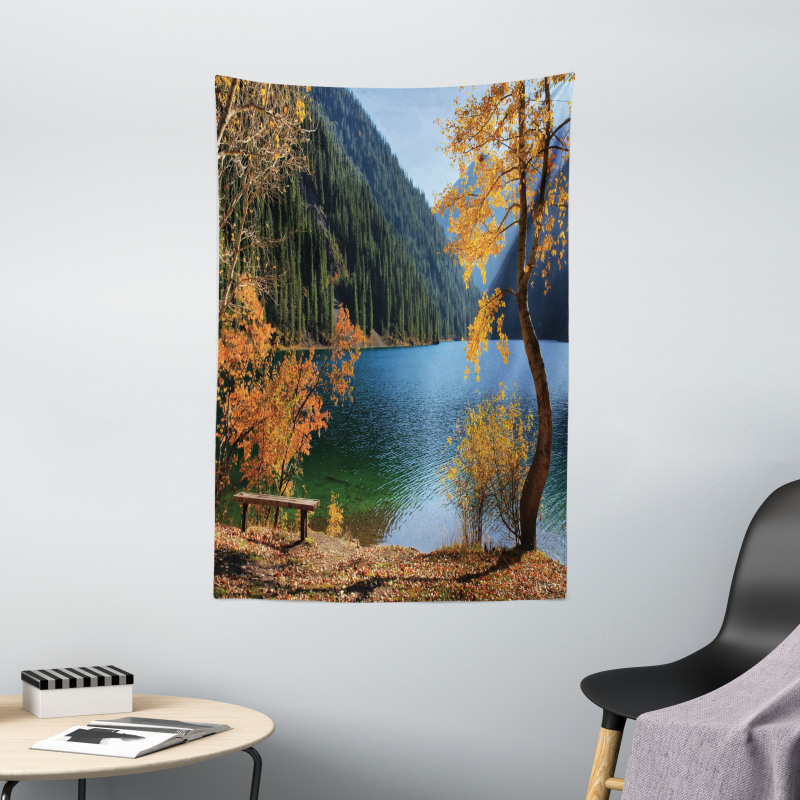 Lake Forest Autumn Tree Tapestry