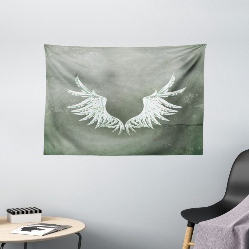 Coat of Arms Wings Wide Tapestry