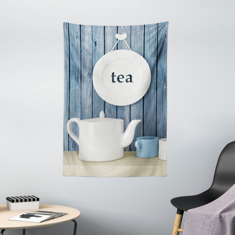 Country Cups and Pot Plate Tapestry