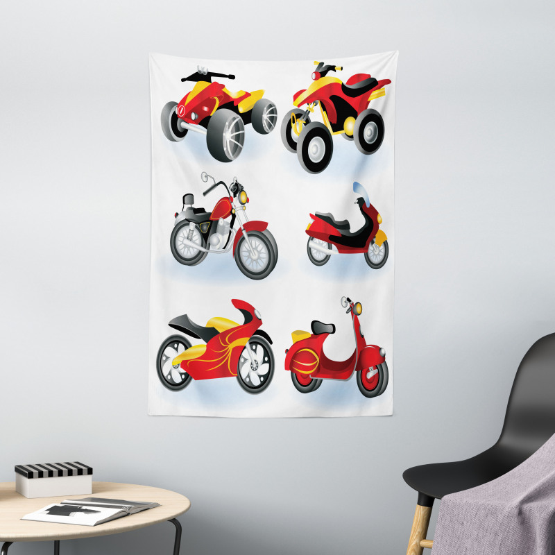 Motorcycle Hippie Tapestry