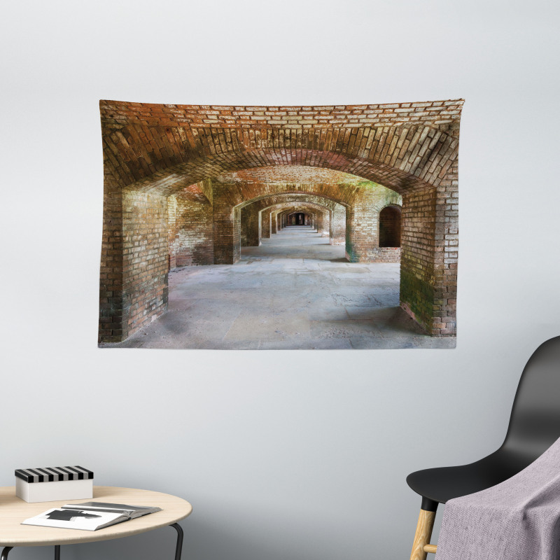 Brick Arches Dry Tortugas Wide Tapestry