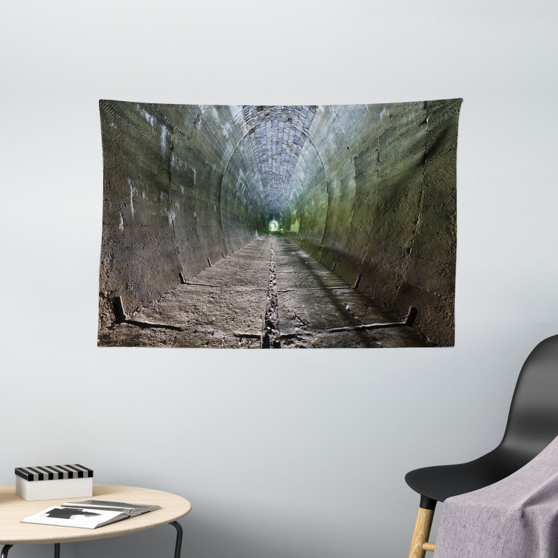 Dungeon Old Side Tunnel Wide Tapestry