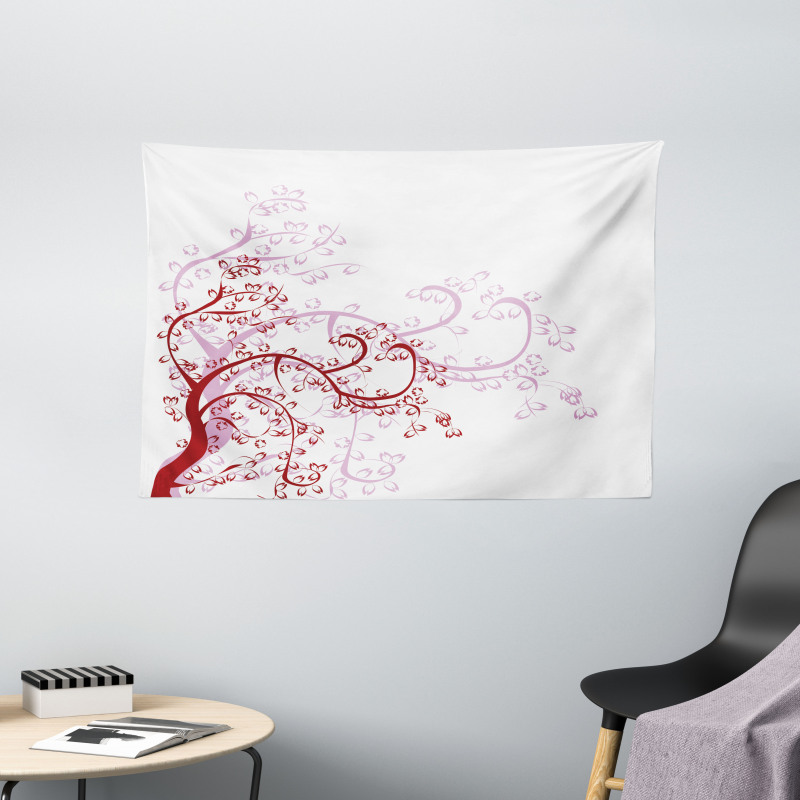 Magnolia Art Wide Tapestry