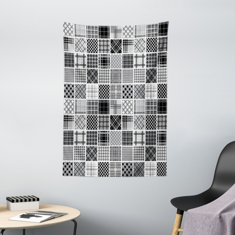 Plaid Patchwork Retro Tapestry