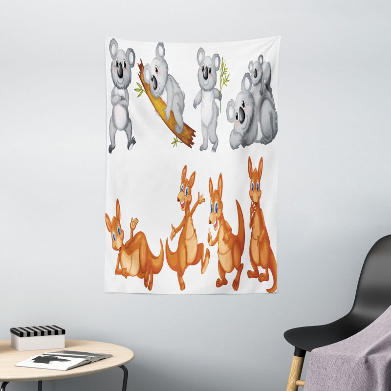 Kangaroos Koalas Tapestry