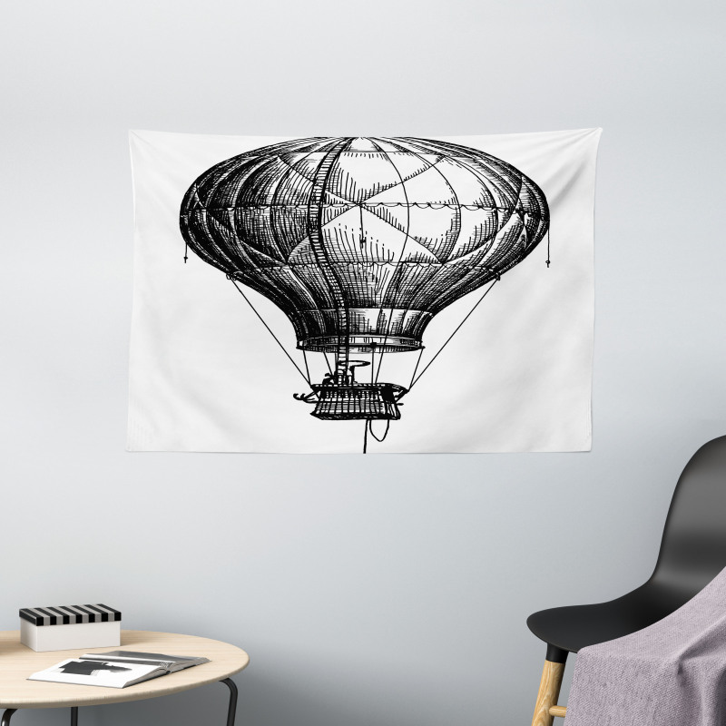 Balloon in the Sky Wide Tapestry
