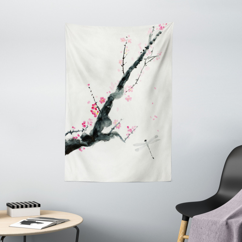 Cherry Sakura Tree Tapestry