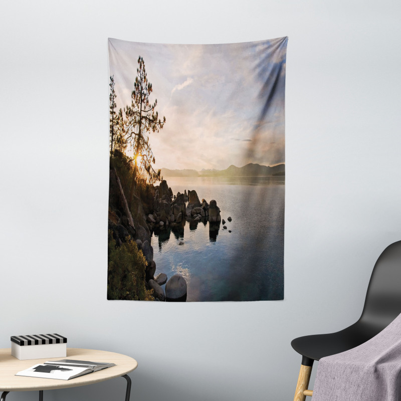 Lake Tahoe at Sunset Tapestry