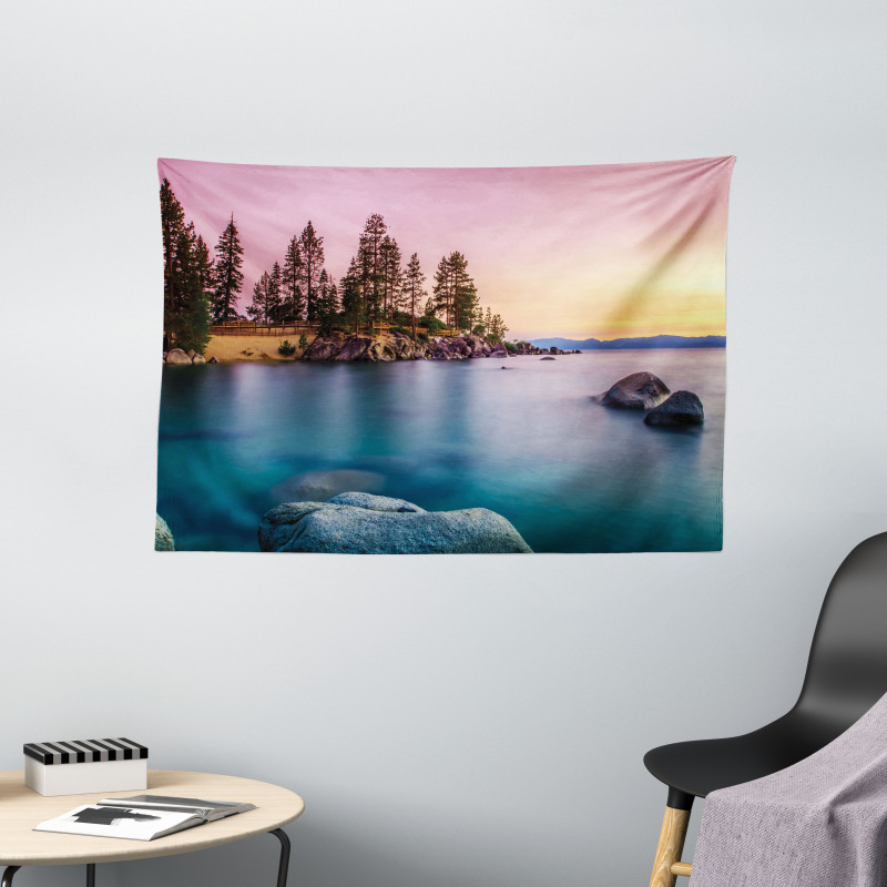 Tranquil Serene View Wide Tapestry