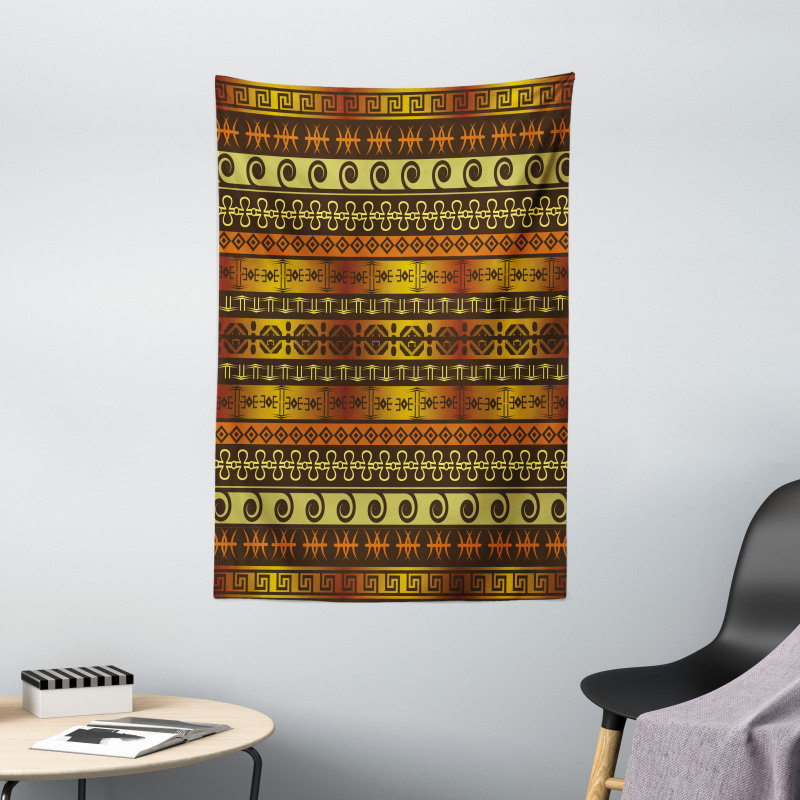 Geometric Indigenous Art Tapestry