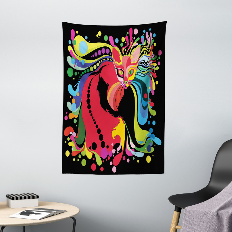 Futuristic Rainbow Tapestry