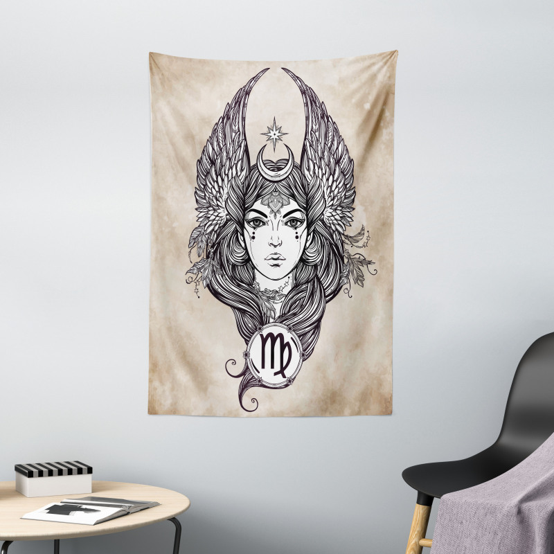 Hand Drawn Astrological Tapestry