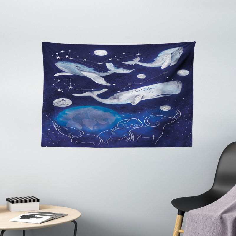 Space Universe Planet Wide Tapestry