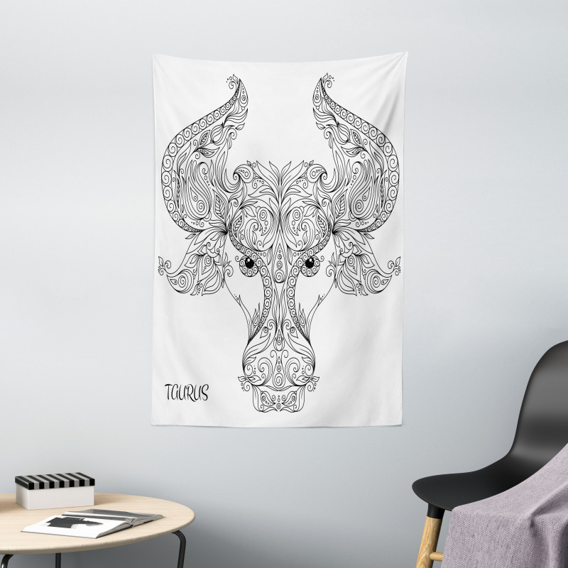 Astrology Taurus Sign Tapestry