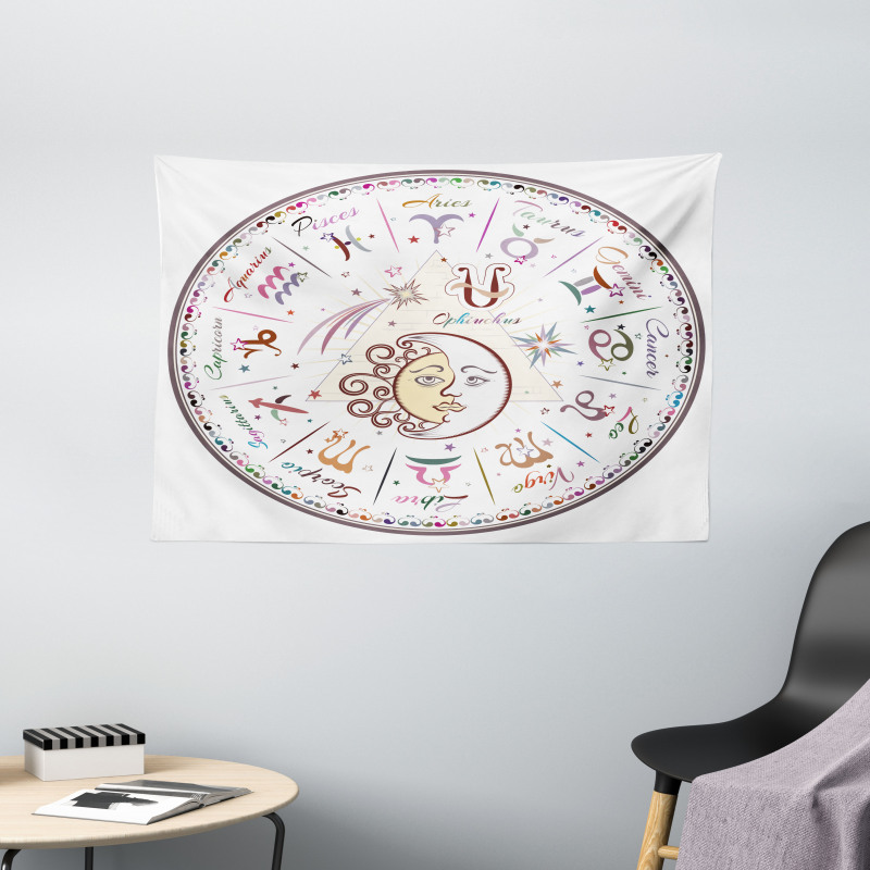 Astrological Horoscope Wide Tapestry
