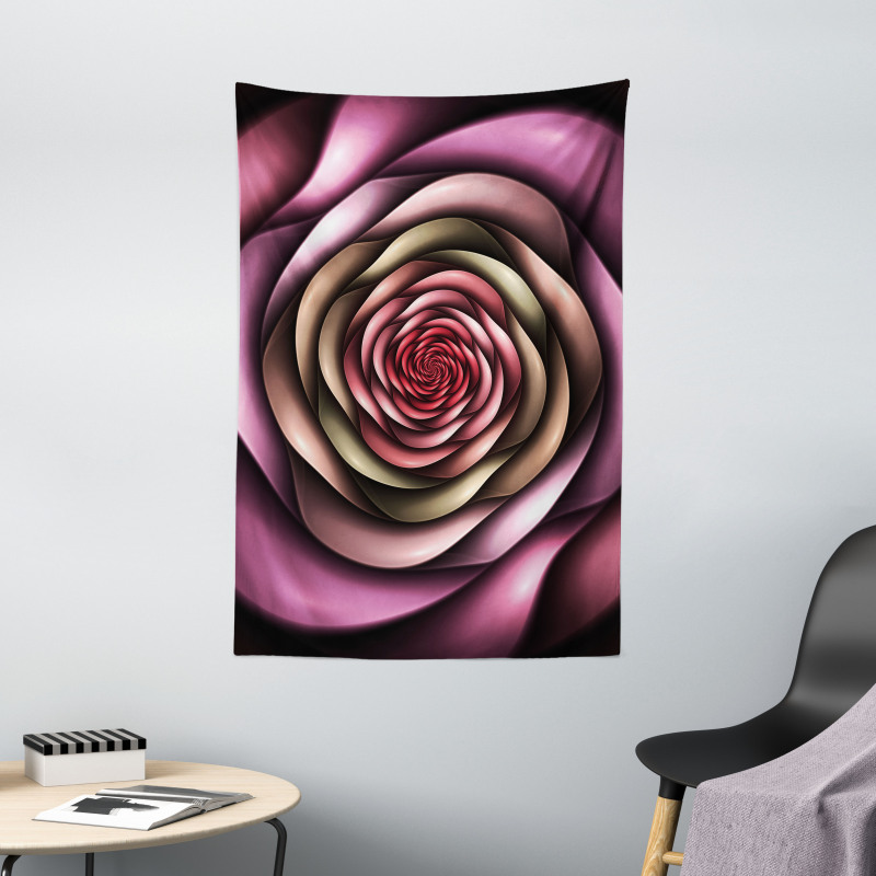 Rose Petals Modern Art Tapestry