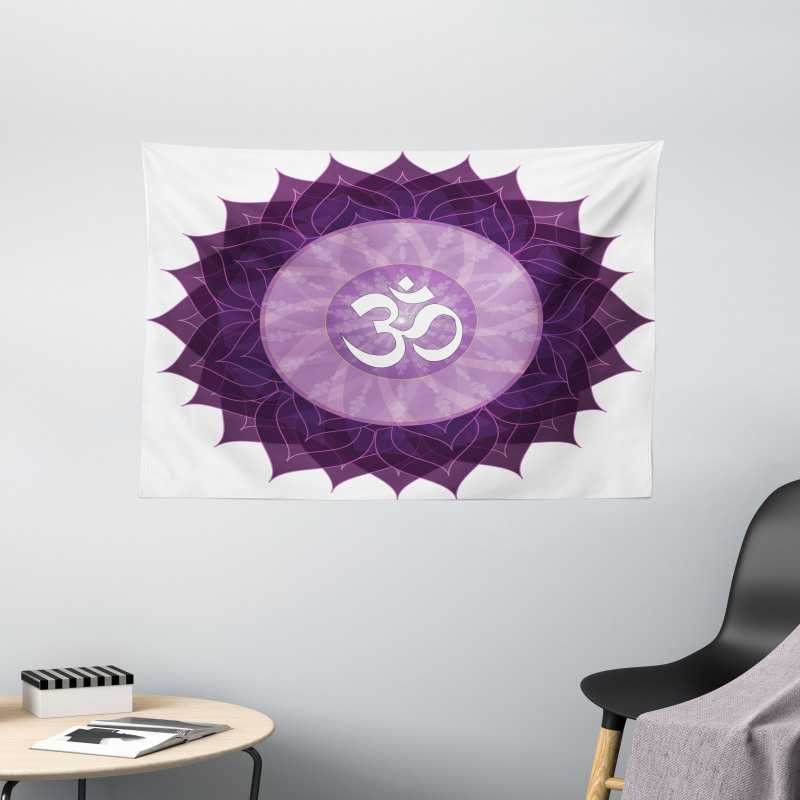 Letter Chakra Wide Tapestry