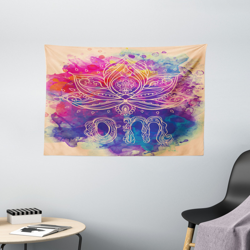 Psychedelic Oriental Wide Tapestry