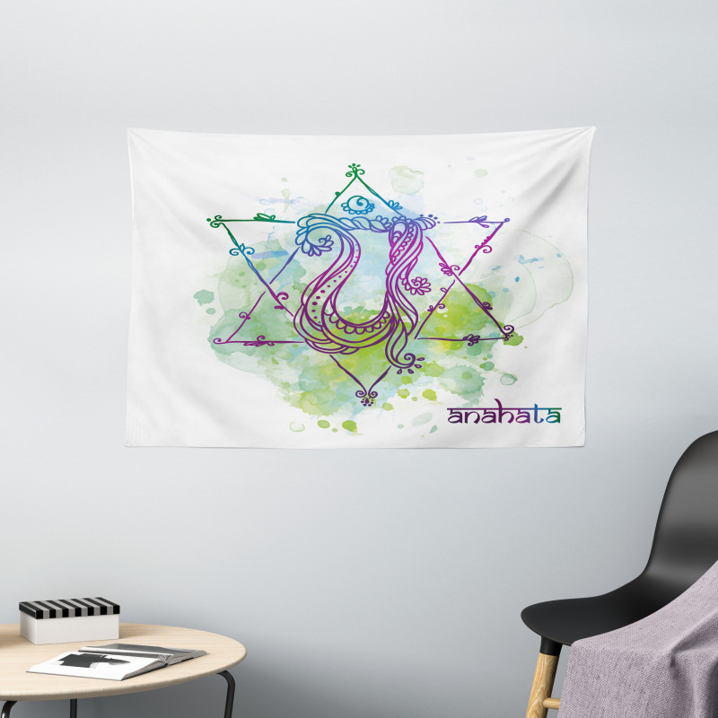 Healing Soul Mystic Energy Wide Tapestry
