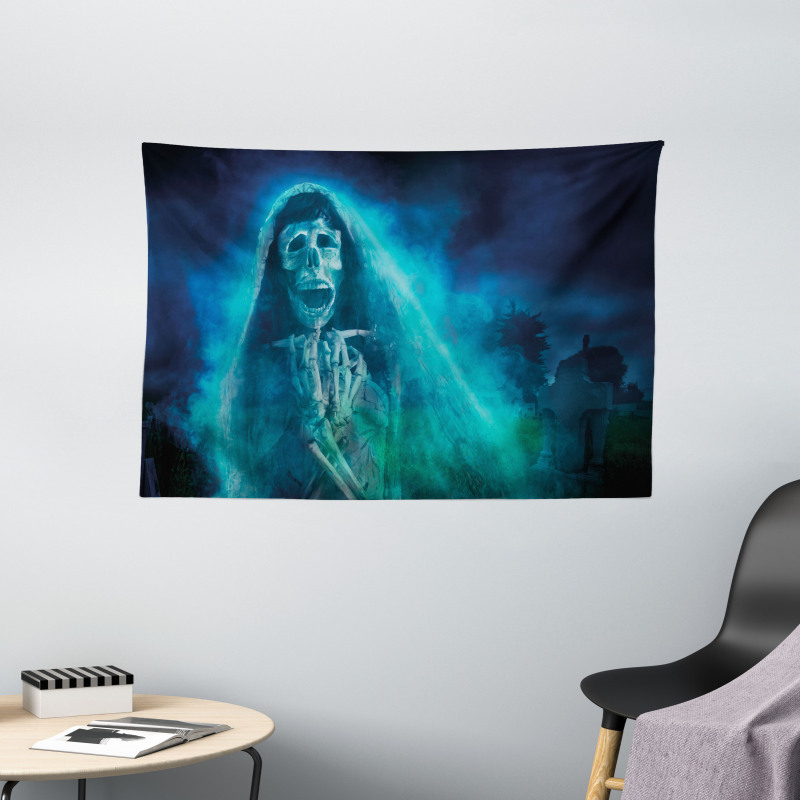 Gothic Ghost Wide Tapestry