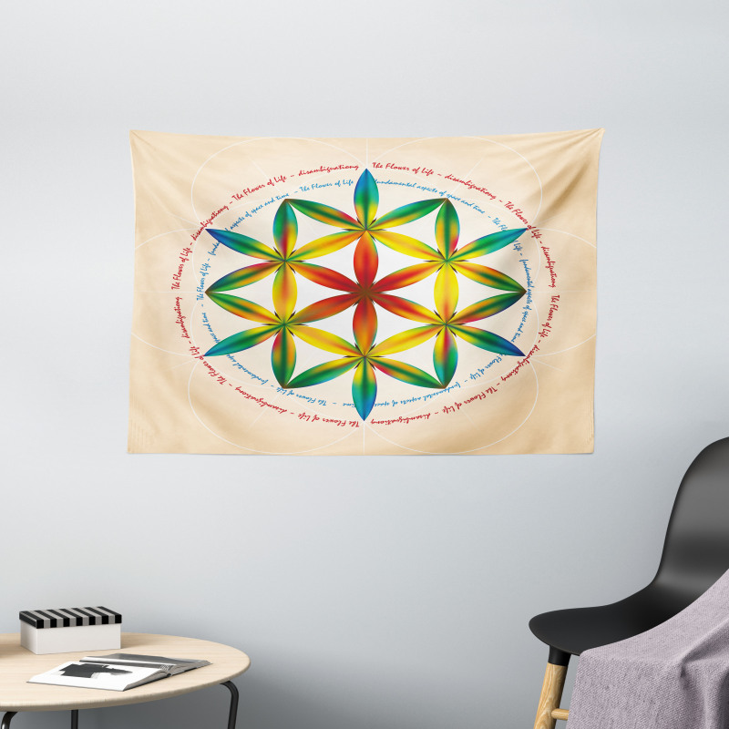 Space Time Spiral Wide Tapestry