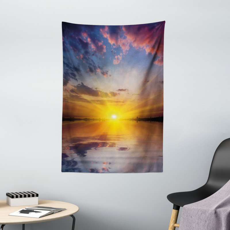 Tranquil Tender Dusk View Tapestry