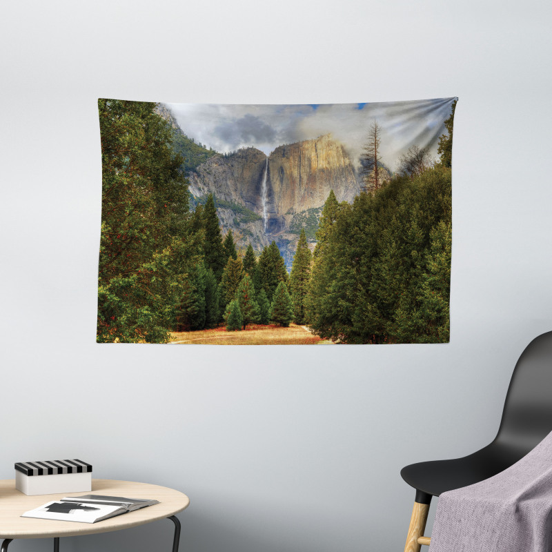 Yosemite Park Autumn Wide Tapestry