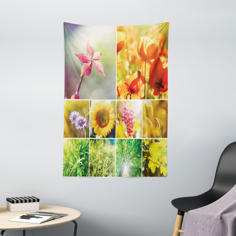 Flower Countryside View Tapestry