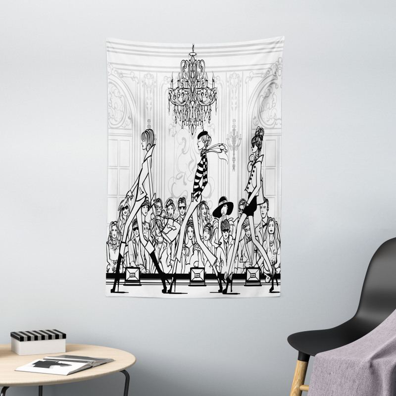 Fashion Women Catwalk Tapestry