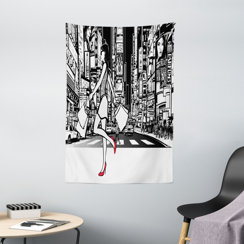 Shopper Girl NYC Tapestry