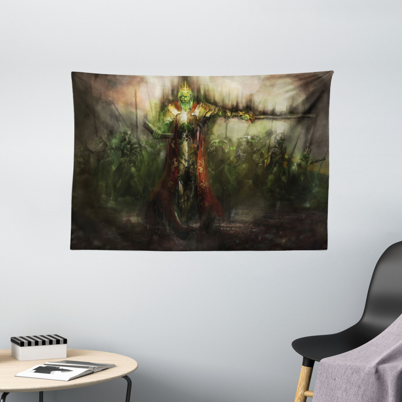 Ghost King in Field Wide Tapestry