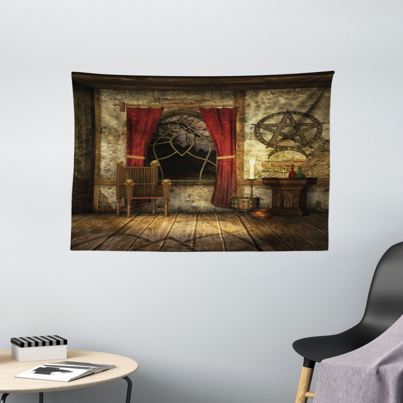 Medieval Room Chamber Wide Tapestry