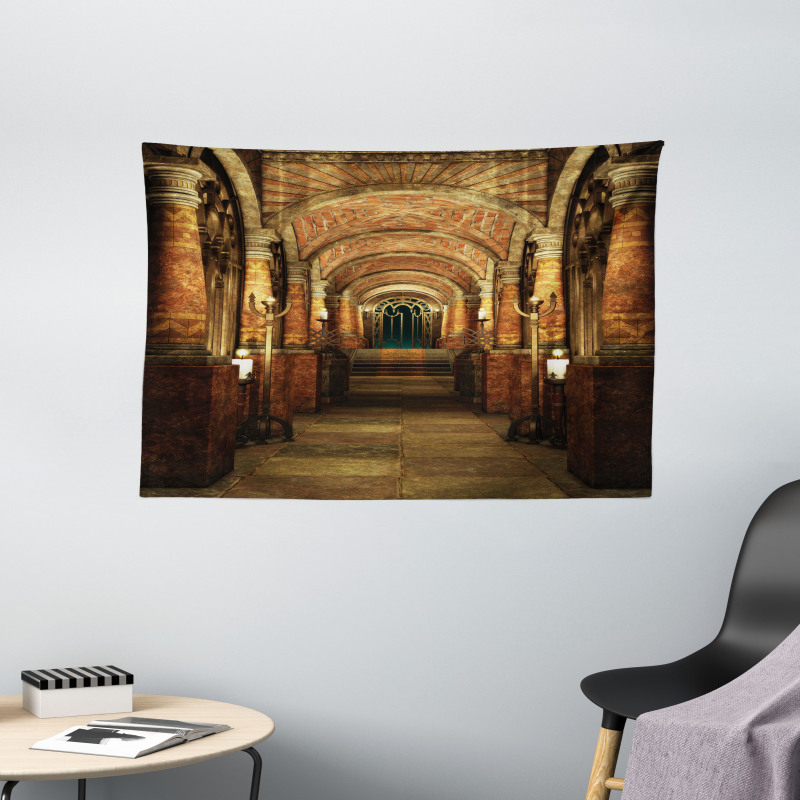 Secret Passage Medieval Wide Tapestry