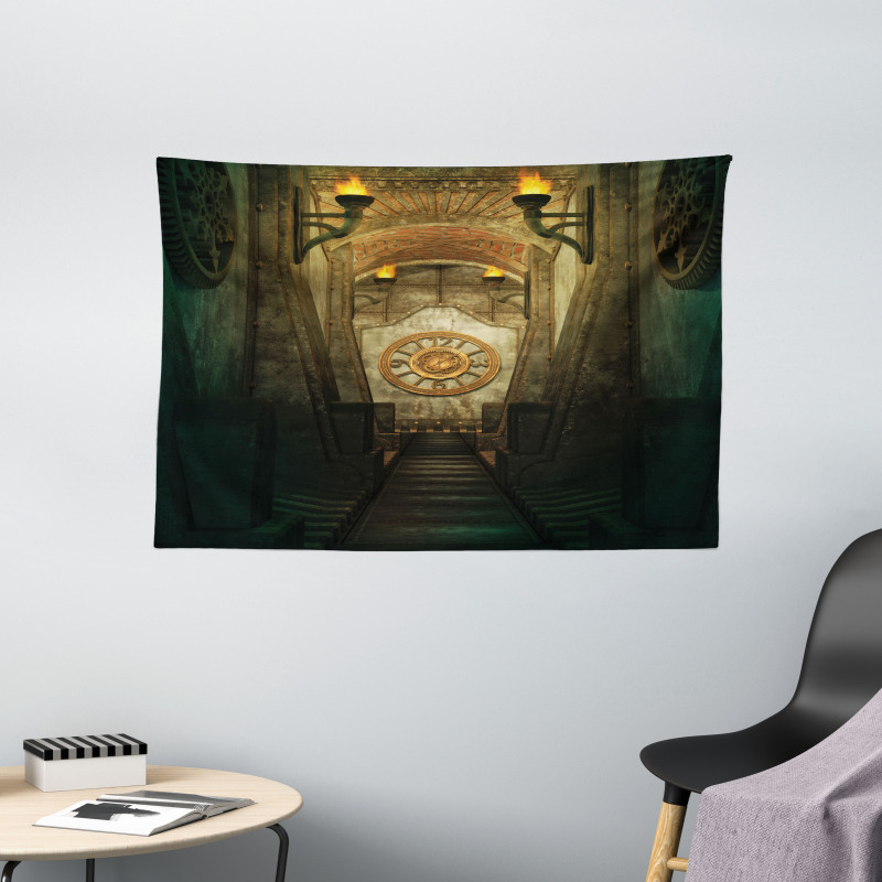 Medieval Secret Passage Wide Tapestry