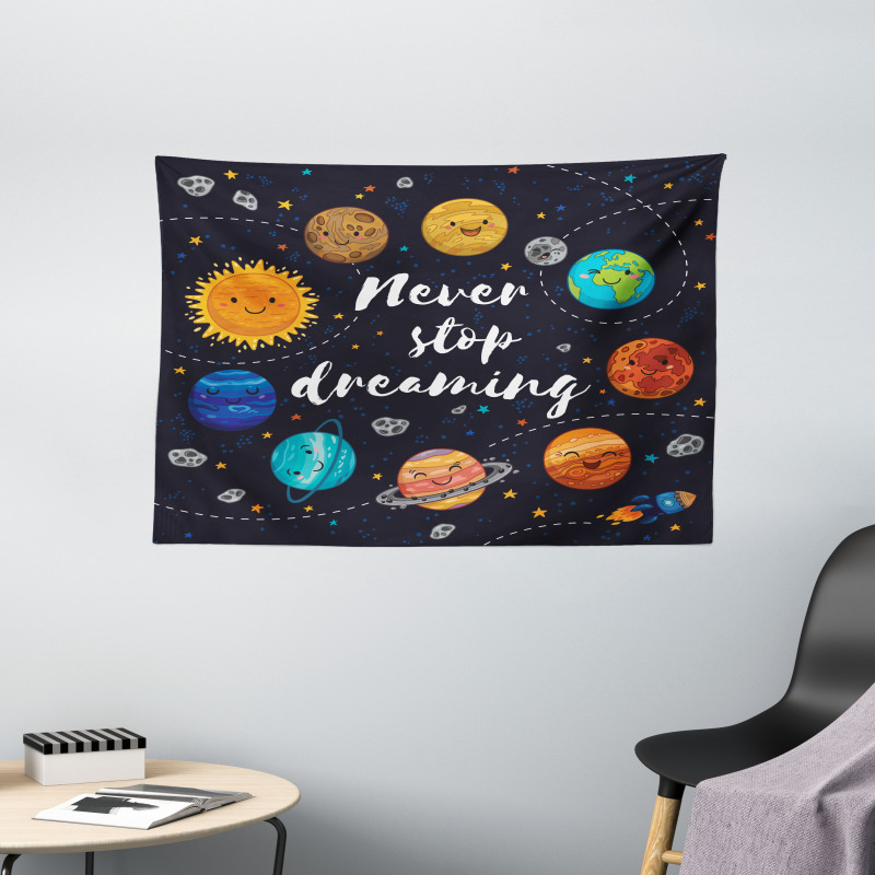 Outer Space Star Cluster Wide Tapestry