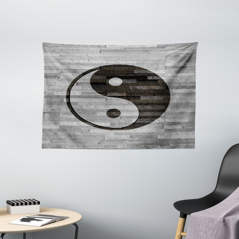 Rustic Modern Style Wide Tapestry