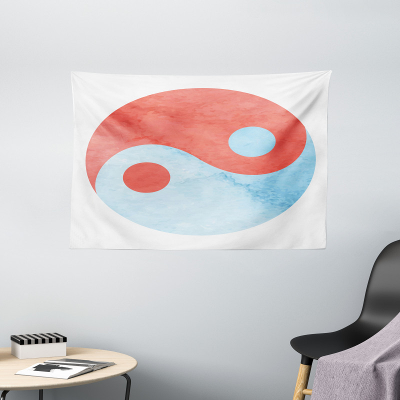 Watercolor Wide Tapestry