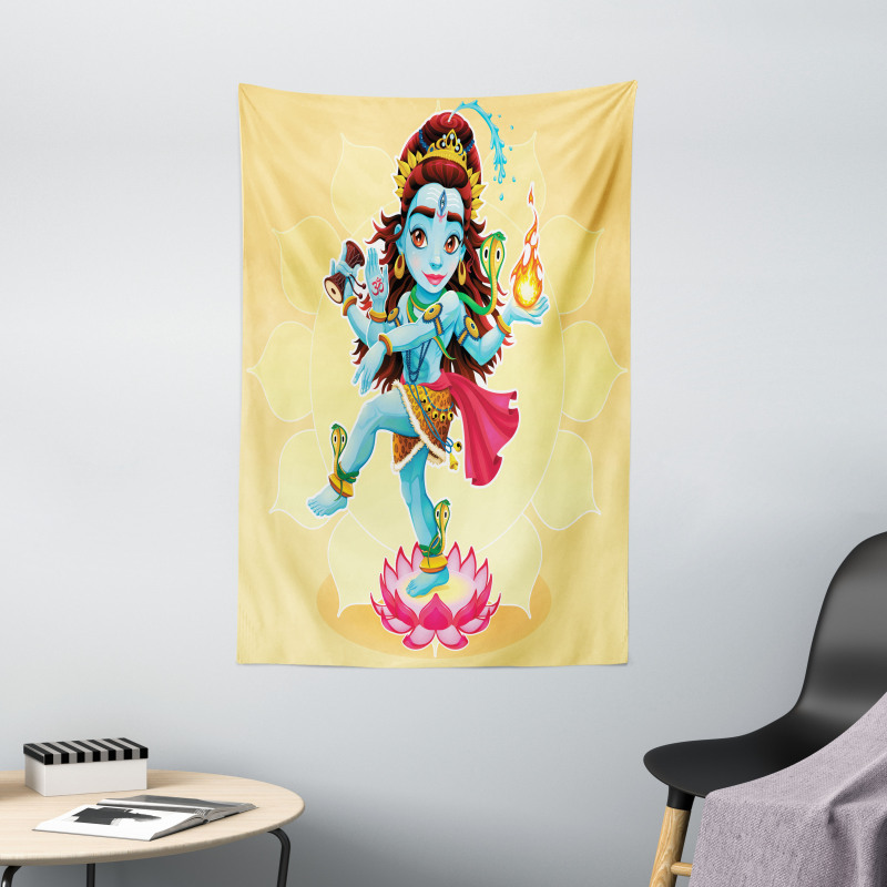 Cartoon Eastern Figure Tapestry