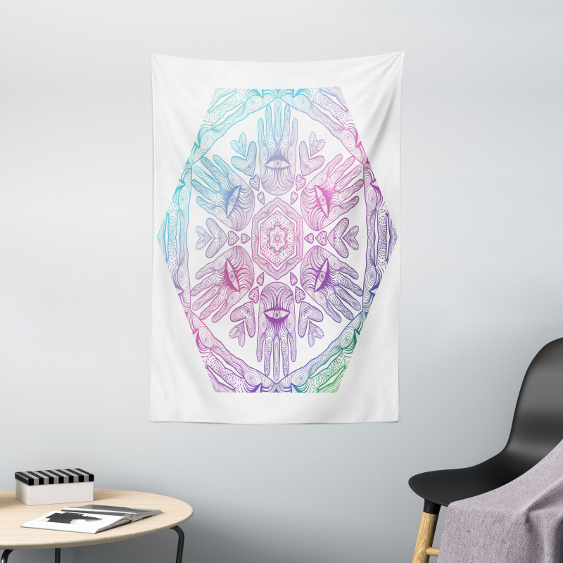 Evil Eye Bohemian Ombre Tapestry