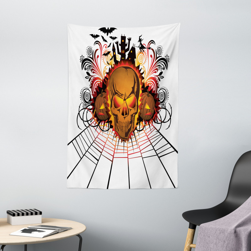 Skull Witch Tapestry