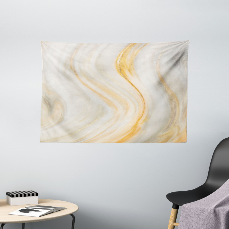 Wavy Marble Effect Wide Tapestry