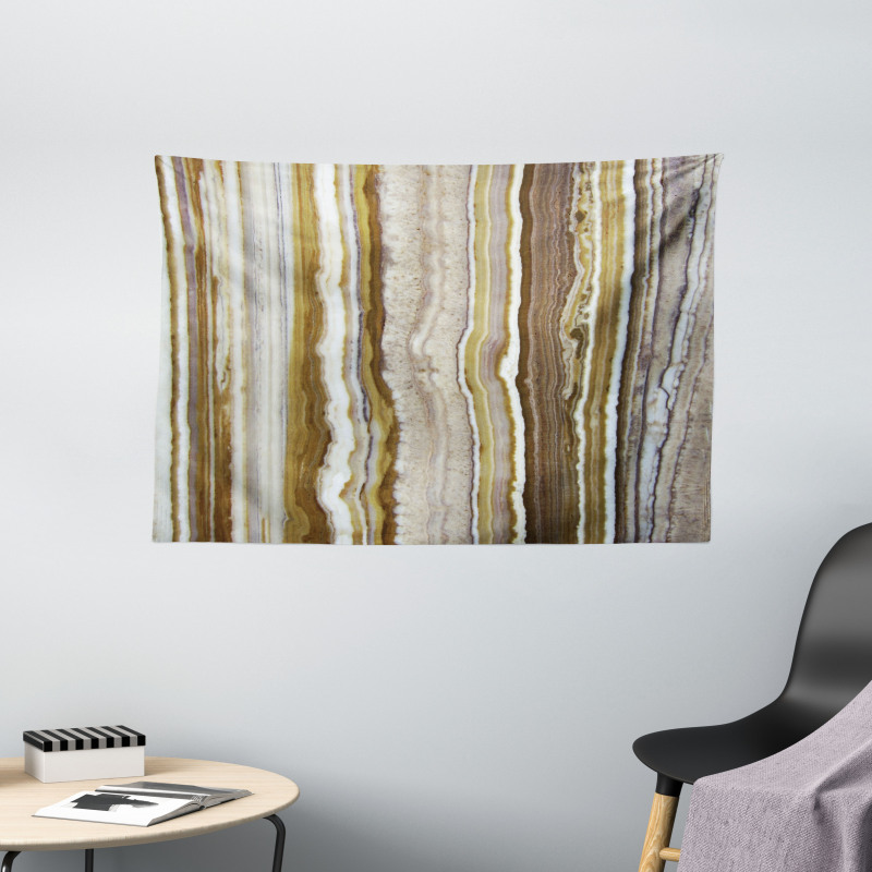 Marble Rock Patterns Wide Tapestry