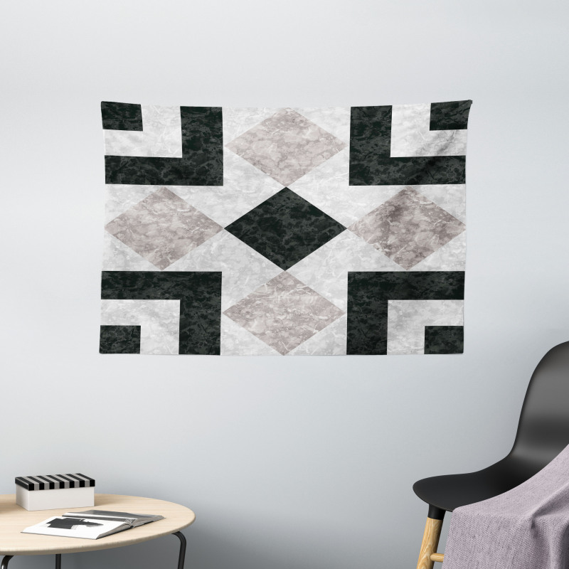 Marble Effect Wide Tapestry