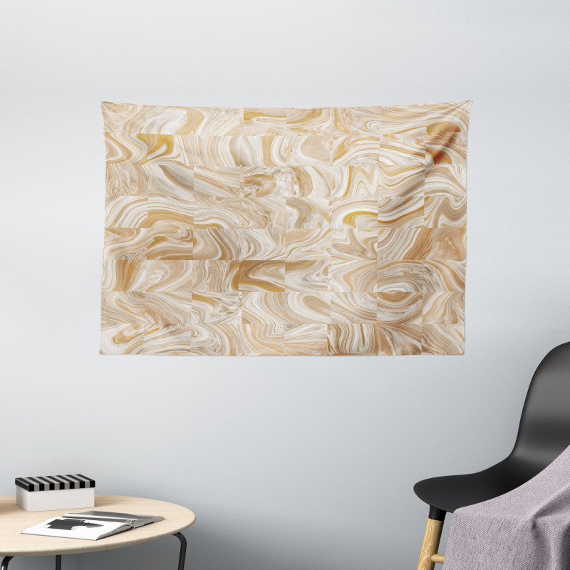 Vintage Marble Effect Wide Tapestry